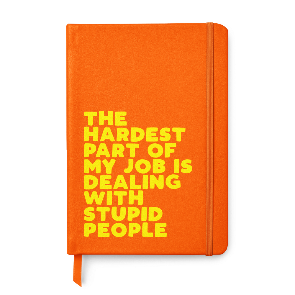 Stupid People Leather Style Notebook #4 image